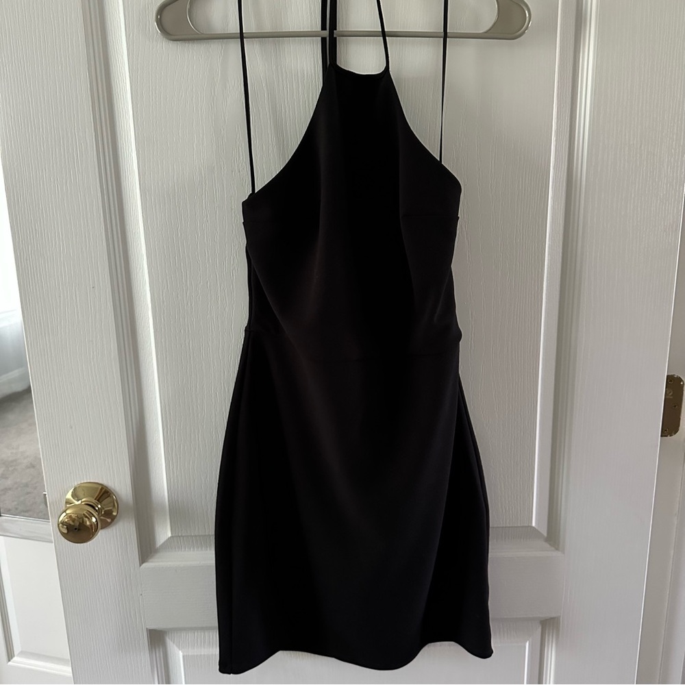 Express Black Halter Dress